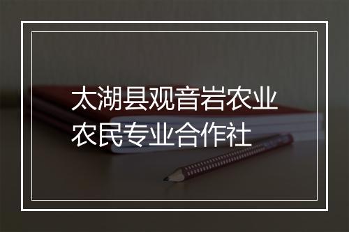 太湖县观音岩农业农民专业合作社