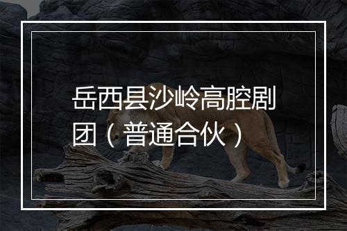 岳西县沙岭高腔剧团（普通合伙）
