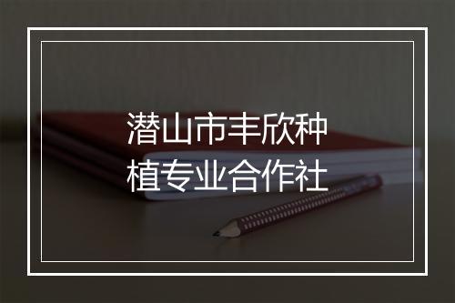 潜山市丰欣种植专业合作社