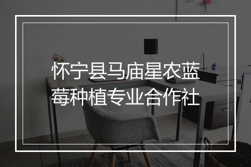怀宁县马庙星农蓝莓种植专业合作社
