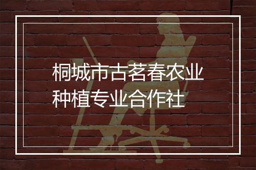 桐城市古茗春农业种植专业合作社