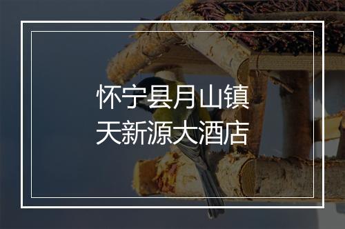 怀宁县月山镇天新源大酒店