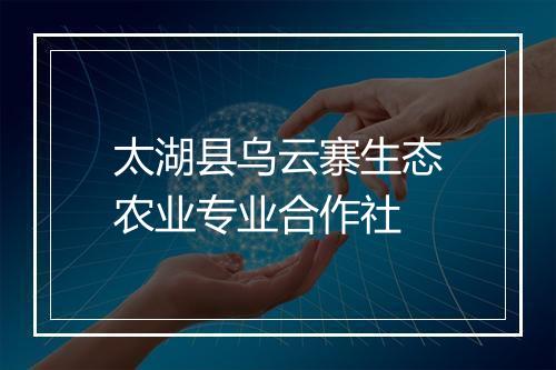 太湖县乌云寨生态农业专业合作社