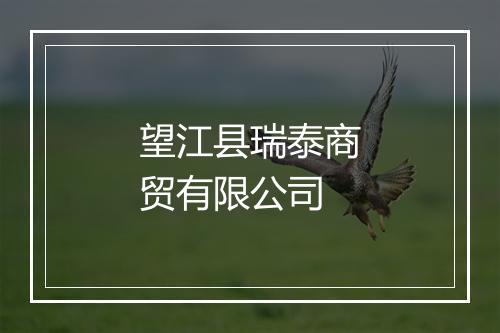 望江县瑞泰商贸有限公司