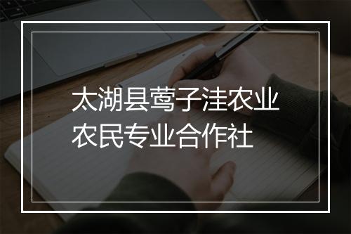 太湖县莺子洼农业农民专业合作社