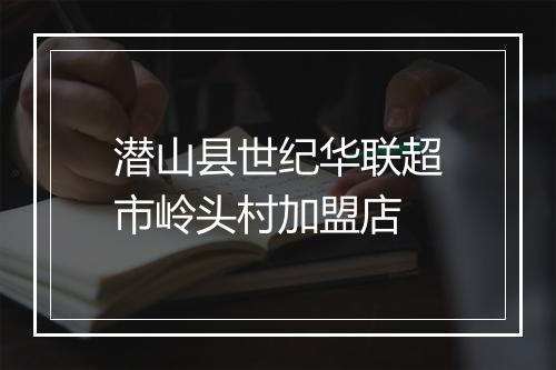 潜山县世纪华联超市岭头村加盟店