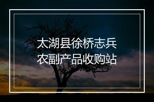 太湖县徐桥志兵农副产品收购站