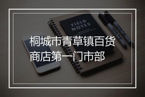 桐城市青草镇百货商店第一门市部