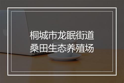 桐城市龙眠街道桑田生态养殖场