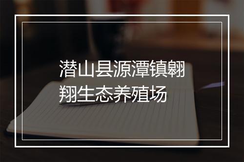 潜山县源潭镇翱翔生态养殖场