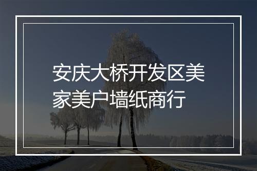 安庆大桥开发区美家美户墙纸商行