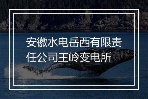 安徽水电岳西有限责任公司王岭变电所