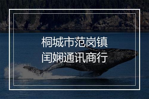 桐城市范岗镇闰娴通讯商行