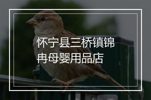 怀宁县三桥镇锦冉母婴用品店