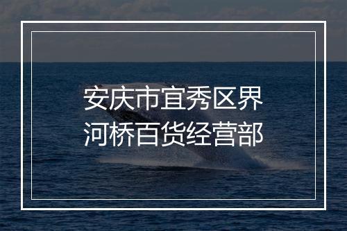 安庆市宜秀区界河桥百货经营部
