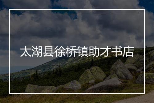 太湖县徐桥镇助才书店