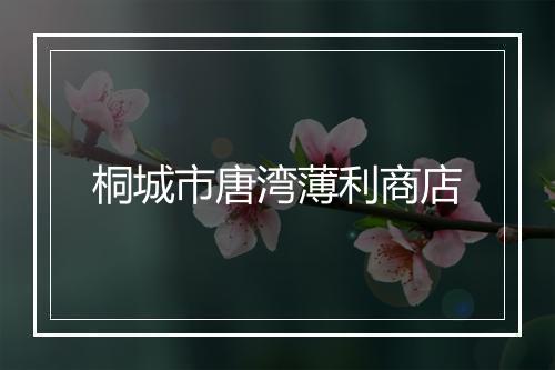 桐城市唐湾薄利商店