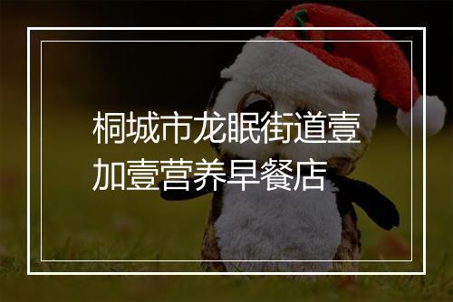 桐城市龙眠街道壹加壹营养早餐店