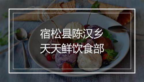 宿松县陈汉乡天天鲜饮食部
