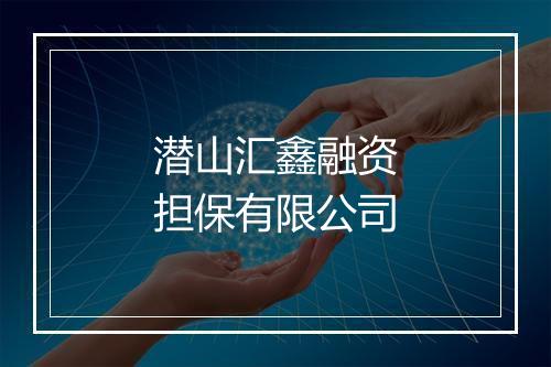 潜山汇鑫融资担保有限公司