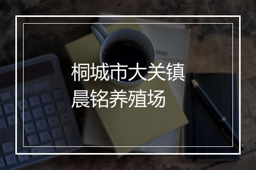桐城市大关镇晨铭养殖场
