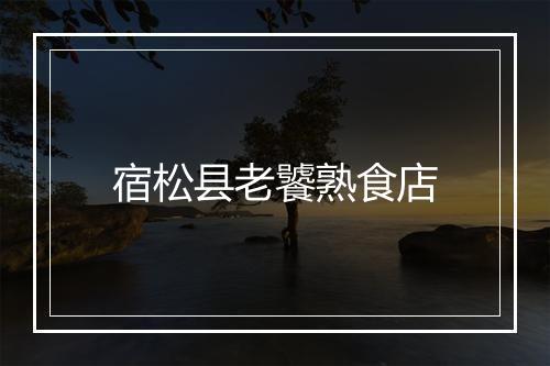 宿松县老饕熟食店
