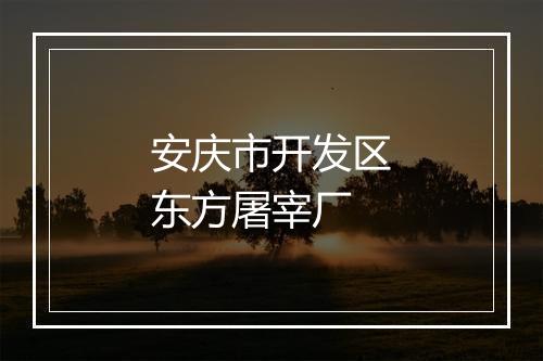 安庆市开发区东方屠宰厂