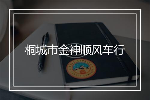 桐城市金神顺风车行