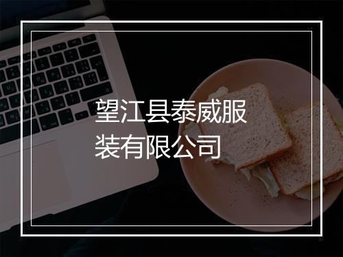 望江县泰威服装有限公司