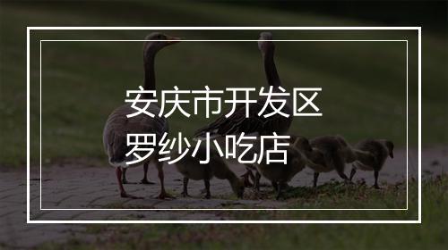 安庆市开发区罗纱小吃店