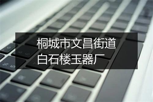 桐城市文昌街道白石楼玉器厂