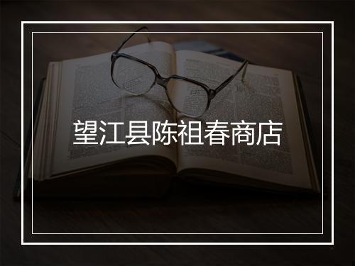 望江县陈祖春商店