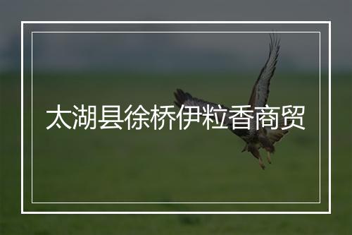 太湖县徐桥伊粒香商贸