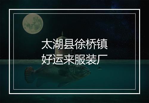 太湖县徐桥镇好运来服装厂