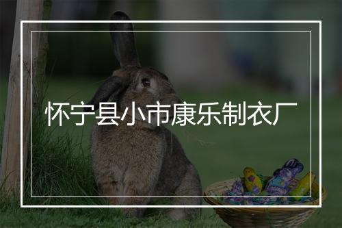 怀宁县小市康乐制衣厂