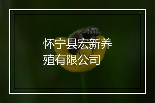 怀宁县宏新养殖有限公司