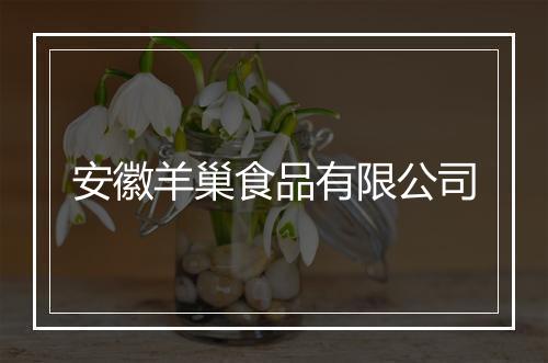 安徽羊巢食品有限公司