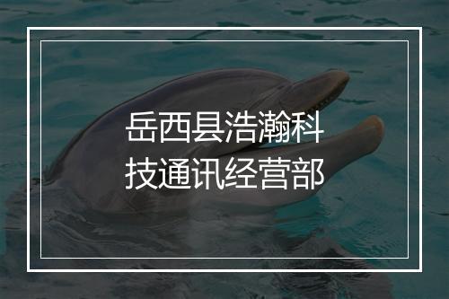 岳西县浩瀚科技通讯经营部