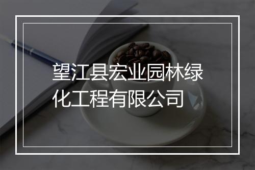 望江县宏业园林绿化工程有限公司