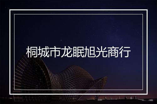 桐城市龙眠旭光商行