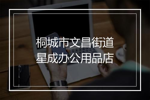桐城市文昌街道星成办公用品店
