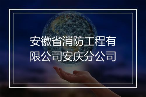 安徽省消防工程有限公司安庆分公司