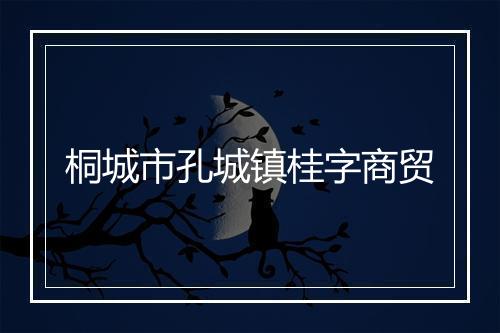 桐城市孔城镇桂字商贸