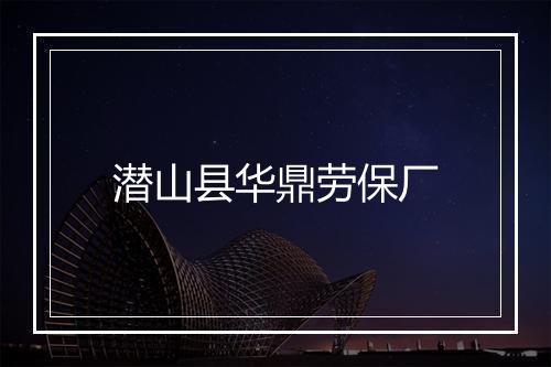潜山县华鼎劳保厂