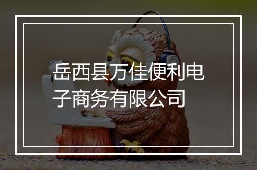 岳西县万佳便利电子商务有限公司