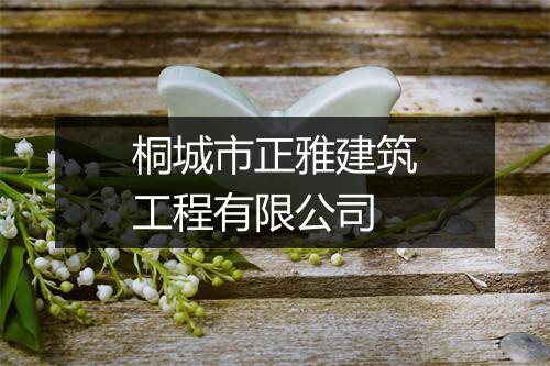 桐城市正雅建筑工程有限公司