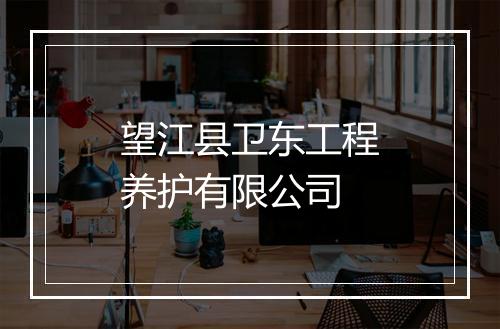 望江县卫东工程养护有限公司