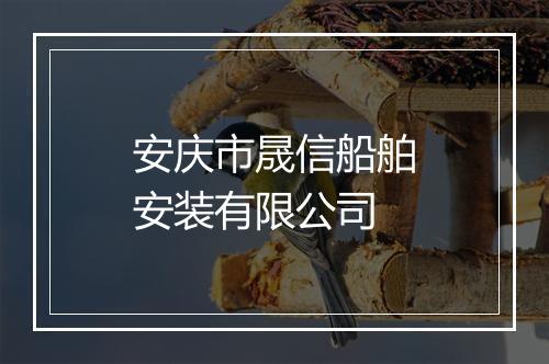 安庆市晟信船舶安装有限公司