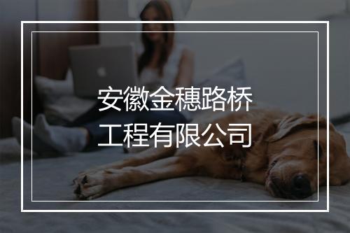 安徽金穗路桥工程有限公司