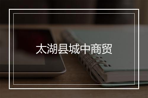 太湖县城中商贸